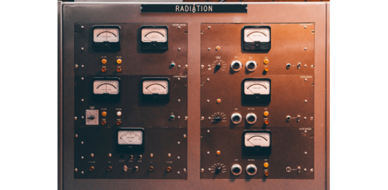 panel on scientific instrument controlling radiation